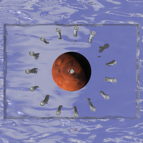 Reverse art for Mars - Imperial Night <br> (POV-Ray, 2022)